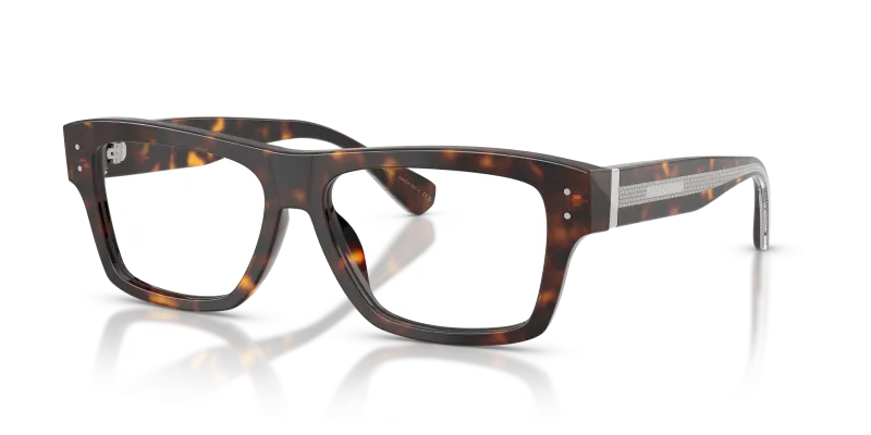 กรอบแว่นสายตา Dolce & Gabbana DG3458-502 Havana แว่นสายตา Dolce & Gabbana DG3458-502 มุมเฉียง สีฮาวานา สำหรับผู้ชาย