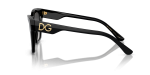 แว่นกันแดด Dolce & Gabbana DG4384 501/8G Black Grey Gradient แว่นกันแดด Dolce & Gabbana DG4384 501/8G มุมข้าง ทรงสี่เหลี่ยมจัตุรัส ขาแว่นสลักโลโก้ DG