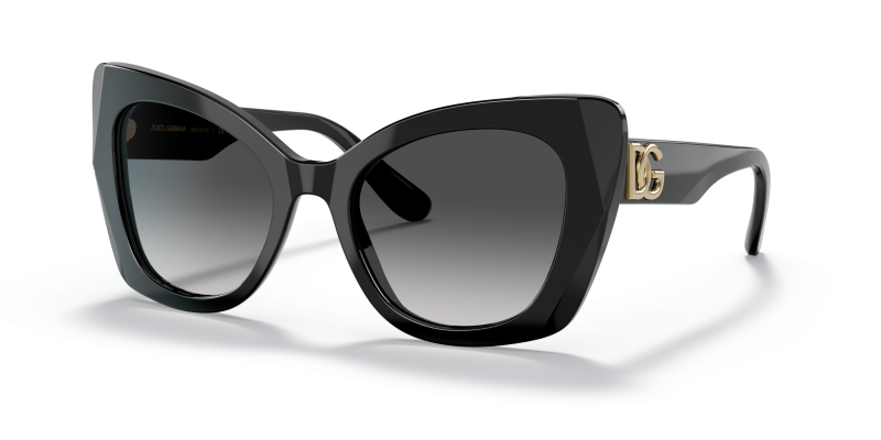 แว่นกันแดด Dolce & Gabbana DG4405F 501/8G Black Grey Gradient Dolce & Gabbana DG4405F 501/8G แว่นกันแดดสีดำเลนส์ไล่ระดับสีเทา สำหรับผู้หญิง