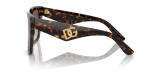 แว่นกันแดด Dolce & Gabbana DG4438F 502/13 Havana Gradient Brown แว่นกันแดด Dolce & Gabbana DG4438F 502/13 มุมข้าง ทรงสี่เหลี่ยมจัตุรัสลายฮาวานา