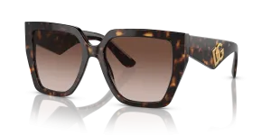 Dolce & Gabbana DG4438F 502/13 แว่นกันแดดสีฮาวานาไล่ระดับน้ำตาล สำหรับผู้หญิง