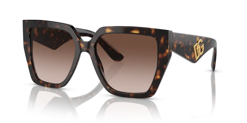 แว่นกันแดด Dolce & Gabbana DG4438F 502/13 Havana Gradient Brown Dolce & Gabbana DG4438F 502/13 แว่นกันแดดสีฮาวานาไล่ระดับน้ำตาล สำหรับผู้หญิง