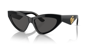 Dolce & Gabbana DG4439 501/87 แว่นกันแดดทรงตาแมวสีดำ ผู้หญิง
