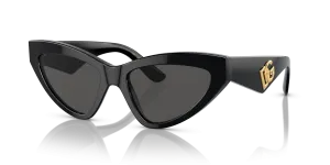Dolce & Gabbana DG4439 501/87 แว่นกันแดดทรงตาแมวสีดำ ผู้หญิง