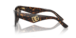 แว่นกันแดด Dolce & Gabbana DG4439 502/73 Havana Dark Brown แว่นกันแดด Dolce & Gabbana DG4439 502/73 มุมข้าง ทรงตาแมวลายฮาวานา