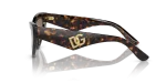 แว่นกันแดด Dolce & Gabbana DG4439 502/73 Havana Dark Brown แว่นกันแดด Dolce & Gabbana DG4439 502/73 มุมข้าง ทรงตาแมวลายฮาวานา