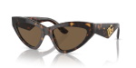 แว่นกันแดด Dolce & Gabbana DG4439 502/73 Havana Dark Brown Dolce & Gabbana DG4439 502/73 แว่นกันแดดสีฮาวานาเลนส์น้ำตาลเข้ม ผู้หญิง