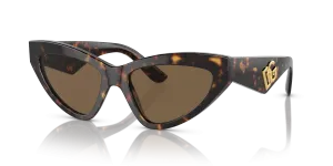 Dolce & Gabbana DG4439 502/73 แว่นกันแดดสีฮาวานาเลนส์น้ำตาลเข้ม ผู้หญิง
