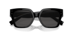 แว่นกันแดด Dolce & Gabbana DG4471F 501/87 Black Dark Grey Dolce & Gabbana DG4471F 501/87 close-up ด้านหน้า
