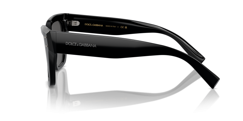 แว่นกันแดด Dolce & Gabbana DG4471F 501/87 มุมข้าง ฟิตติ้งกว้างคานต่ำ