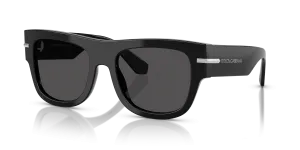 Dolce & Gabbana DG4484F 501/87 แว่นกันแดดทรงเหลี่ยมสีดำ ผู้ชาย