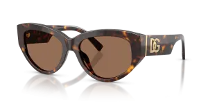 Dolce & Gabbana DG4514 502/73 แว่นกันแดดสีฮาวานาเลนส์น้ำตาลเข้ม ผู้หญิง