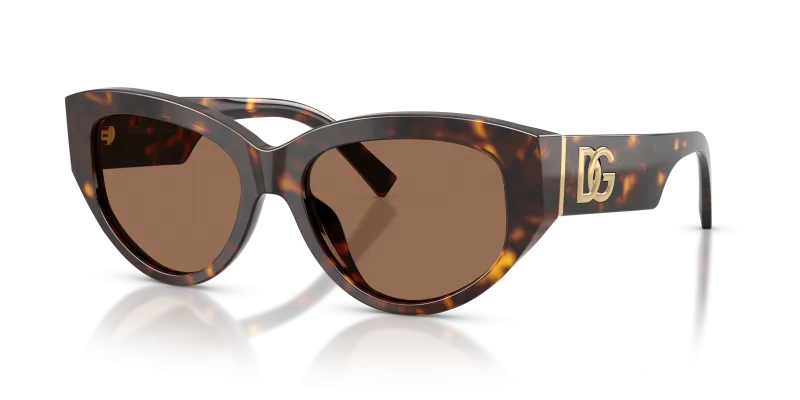 แว่นกันแดด Dolce & Gabbana DG4514 502/73 Havana Dark Brown Dolce & Gabbana DG4514 502/73 แว่นกันแดดสีฮาวานาเลนส์น้ำตาลเข้ม ผู้หญิง