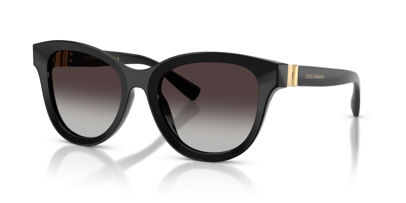 Dolce & Gabbana DG4533 501/8G แว่นกันแดดทรงแฟนทอสสีดำ ผู้หญิง