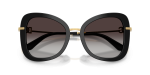 แว่นกันแดด Dolce & Gabbana DG4535 501/8G Black Grey Gradient Dolce & Gabbana DG4535 501/8G close-up ด้านหน้า
