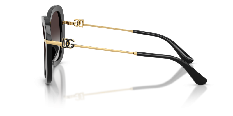 แว่นกันแดด Dolce & Gabbana DG4535 501/8G มุมข้าง ขาแว่นโลหะสีทอง
