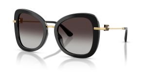 Dolce & Gabbana DG4535 501/8G แว่นกันแดดทรงผีเสื้อขาแว่นโลหะทอง ผู้หญิง