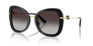 Dolce & Gabbana DG4535 501/8G แว่นกันแดดทรงผีเสื้อขาแว่นโลหะทอง ผู้หญิง