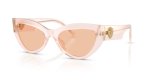 แว่นกันแดด Dolce & Gabbana DG4536-304173 มุมเฉียง สีพาวเดอร์โอปอล สำหรับผู้หญิง