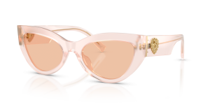 แว่นกันแดด Dolce & Gabbana DG4536-304173 มุมเฉียง สีพาวเดอร์โอปอล สำหรับผู้หญิง