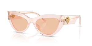 แว่นกันแดด Dolce & Gabbana DG4536-304173 มุมเฉียง สีพาวเดอร์โอปอล สำหรับผู้หญิง