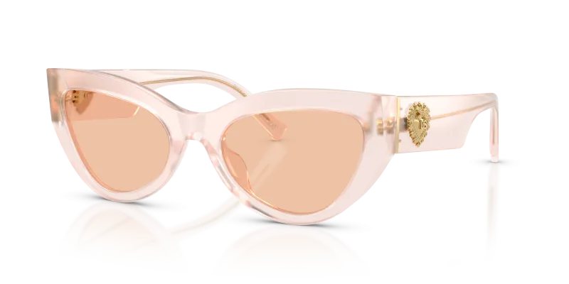 แว่นกันแดด Dolce & Gabbana DG4536-304173 มุมเฉียง สีพาวเดอร์โอปอล สำหรับผู้หญิง