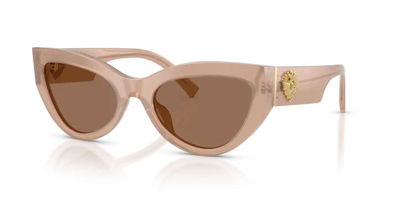 แว่นกันแดด Dolce & Gabbana DG4536-304273 มุมเฉียง สีน้ำตาลโอปอล สำหรับผู้หญิง