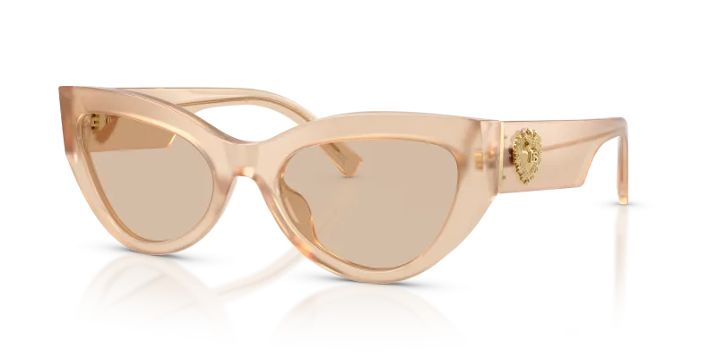แว่นกันแดด Dolce & Gabbana DG4536-308993 Opal Beige Light Brown แว่นกันแดด Dolce & Gabbana DG4536-308993 มุมเฉียง สีเบจโอปอล สำหรับผู้หญิง