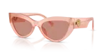 แว่นกันแดด Dolce & Gabbana DG4536-338496 มุมเฉียง สีกุหลาบโอปอล สำหรับผู้หญิง