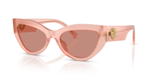 แว่นกันแดด Dolce & Gabbana DG4536-338496 มุมเฉียง สีกุหลาบโอปอล สำหรับผู้หญิง