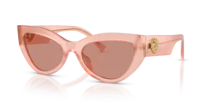แว่นกันแดด Dolce & Gabbana DG4536-338496 มุมเฉียง สีกุหลาบโอปอล สำหรับผู้หญิง
