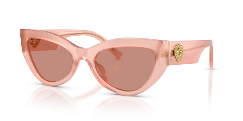 แว่นกันแดด Dolce & Gabbana DG4536-338496 มุมเฉียง สีกุหลาบโอปอล สำหรับผู้หญิง
