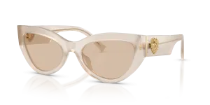 แว่นกันแดด Dolce & Gabbana DG4536-342093 มุมเฉียง สีมุกโอปอล สำหรับผู้หญิง