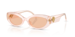 แว่นกันแดด Dolce & Gabbana DG4537-304173 มุมเฉียง สีพาวเดอร์โอปอล สำหรับผู้หญิง