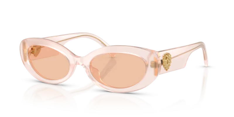 แว่นกันแดด Dolce & Gabbana DG4537-304173 มุมเฉียง สีพาวเดอร์โอปอล สำหรับผู้หญิง