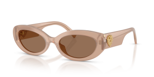 แว่นกันแดด Dolce & Gabbana DG4537-304273 มุมเฉียง สีน้ำตาลโอปอล สำหรับผู้หญิง