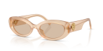 แว่นกันแดด Dolce & Gabbana DG4537-308993 มุมเฉียง สีเบจโอปอล สำหรับผู้หญิง