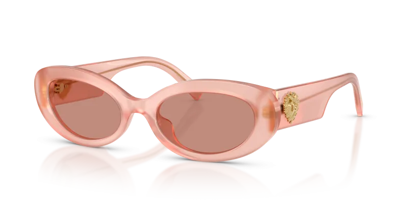 แว่นกันแดด Dolce & Gabbana DG4537-338496 Opal Rose Dark Violet แว่นกันแดด Dolce & Gabbana DG4537-338496 มุมเฉียง สีกุหลาบโอปอล สำหรับผู้หญิง