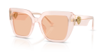 แว่นกันแดด Dolce & Gabbana DG4538-304173 มุมเฉียง สีพาวเดอร์โอปอล สำหรับผู้หญิง