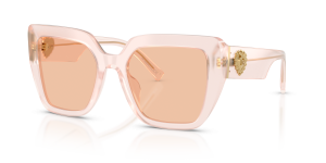 แว่นกันแดด Dolce & Gabbana DG4538-304173 มุมเฉียง สีพาวเดอร์โอปอล สำหรับผู้หญิง