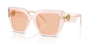 แว่นกันแดด Dolce & Gabbana DG4538-304173 มุมเฉียง สีพาวเดอร์โอปอล สำหรับผู้หญิง