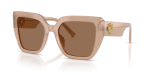 แว่นกันแดด Dolce & Gabbana DG4538-304273 มุมเฉียง สีน้ำตาลโอปอล สำหรับผู้หญิง