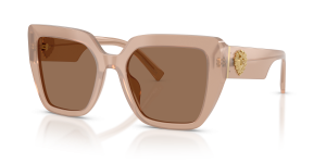 แว่นกันแดด Dolce & Gabbana DG4538-304273 มุมเฉียง สีน้ำตาลโอปอล สำหรับผู้หญิง