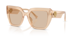 แว่นกันแดด Dolce & Gabbana DG4538-308993 มุมเฉียง สีเบจโอปอล สำหรับผู้หญิง