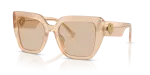 แว่นกันแดด Dolce & Gabbana DG4538-308993 มุมเฉียง สีเบจโอปอล สำหรับผู้หญิง