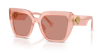 แว่นกันแดด Dolce & Gabbana DG4538-338496 มุมเฉียง สีกุหลาบโอปอล สำหรับผู้หญิง