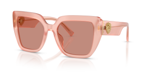 แว่นกันแดด Dolce & Gabbana DG4538-338496 มุมเฉียง สีกุหลาบโอปอล สำหรับผู้หญิง