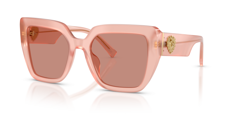 แว่นกันแดด Dolce & Gabbana DG4538-338496 มุมเฉียง สีกุหลาบโอปอล สำหรับผู้หญิง