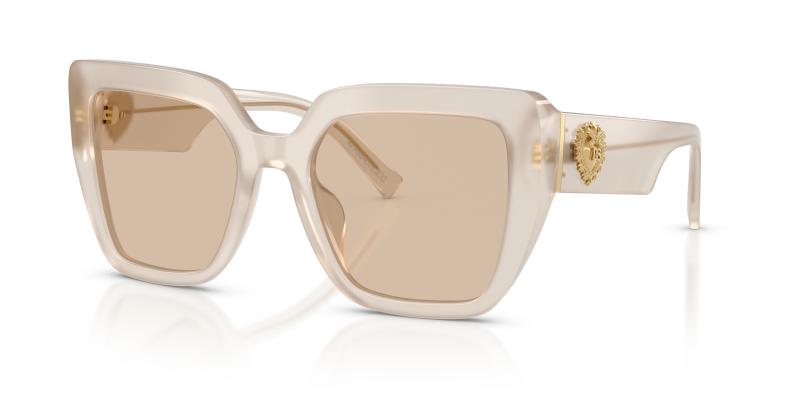 แว่นกันแดด Dolce & Gabbana DG4538-342093 มุมเฉียง สีมุกโอปอล สำหรับผู้หญิง