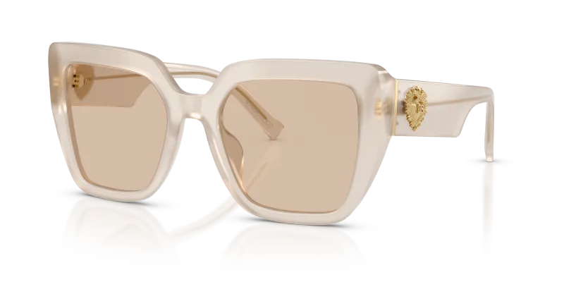 แว่นกันแดด Dolce & Gabbana DG4538-342093 มุมเฉียง สีมุกโอปอล สำหรับผู้หญิง